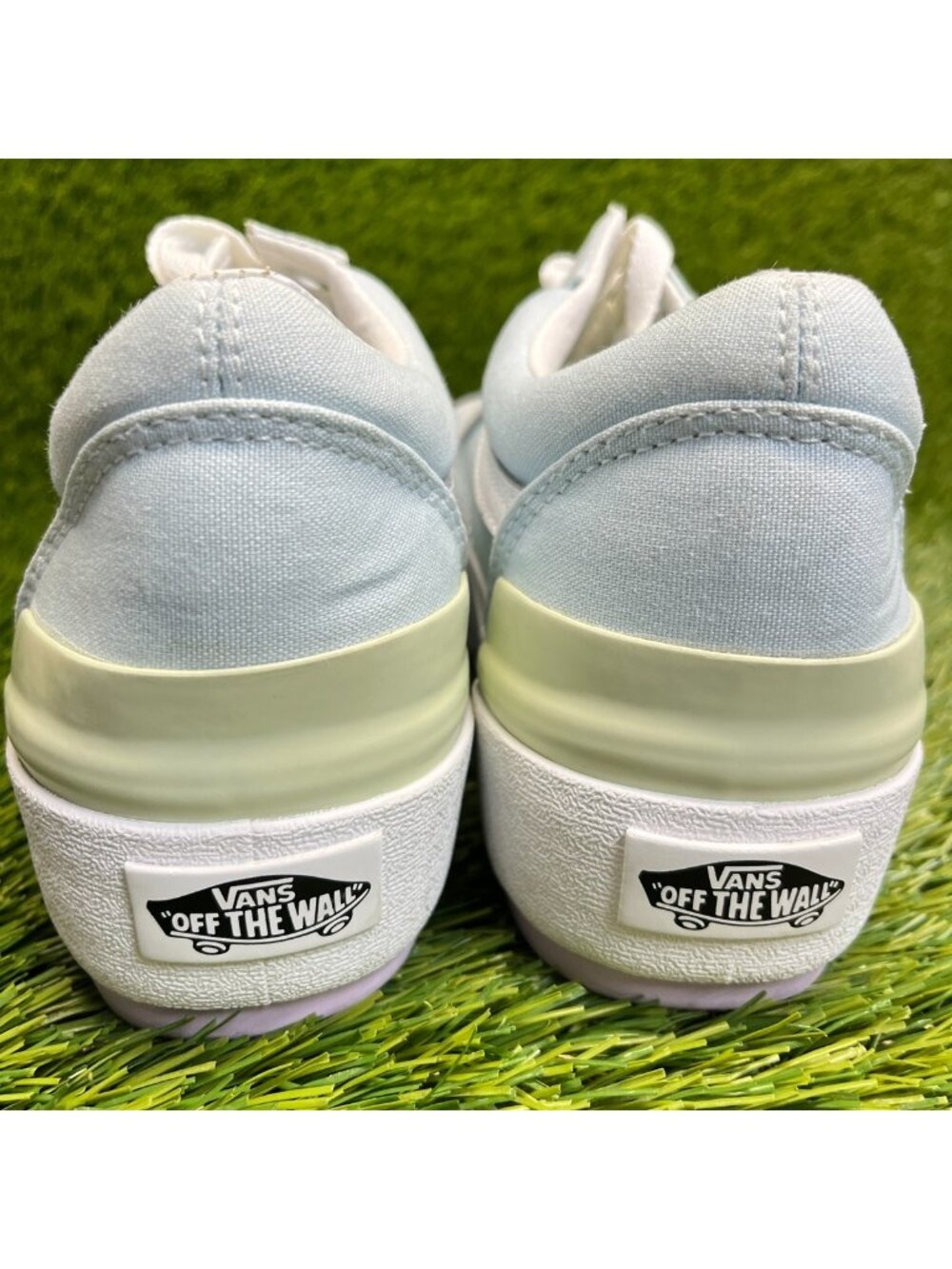 Vans Old Skool Stacked Womens Size 8.5 Mens 7 Blue Athletic Skate Shoes Sneakers - Picture 7 of 11